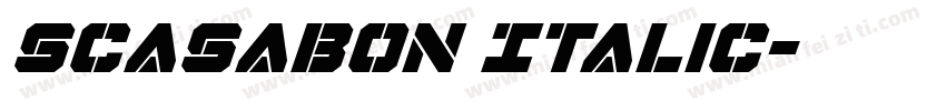 ScaSabon Italic字体转换